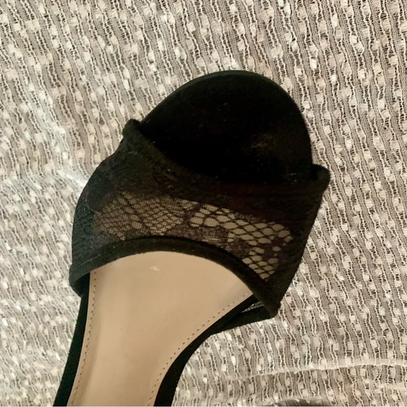 FIONI Clothing Black Lace Heels Payless  Shoes NWOT - Size 8 - Picture 8 of 11
